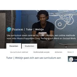afbeelding van tutor welzijn van uitgeverij Pearson, een van de opdrachtgevers van nantje, Nanda Niemeijer